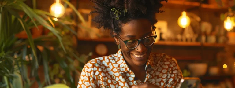 a captivating image of a smiling customer using a product, surrounded by glowing reviews and testimonials.
