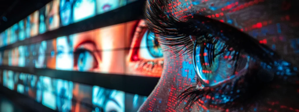 a sophisticated algorithm analyzing data to create personalized advertisements for target audiences.
