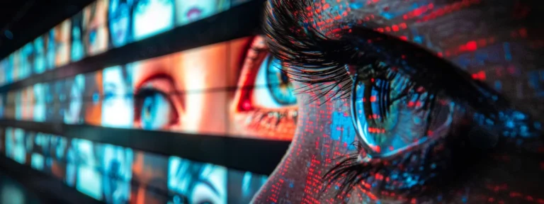 a sophisticated algorithm analyzing data to create personalized advertisements for target audiences.