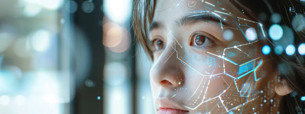 a sophisticated ai system analyzing consumer preferences to create personalized advertisements.