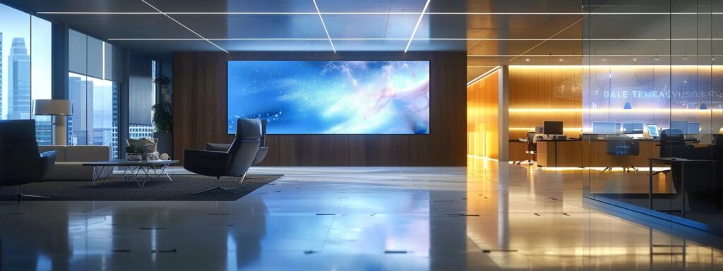 a sleek, modern workspace showcases a vibrant digital screen displaying captivating ai-generated content, illuminating the path to enhanced sales and engagement.