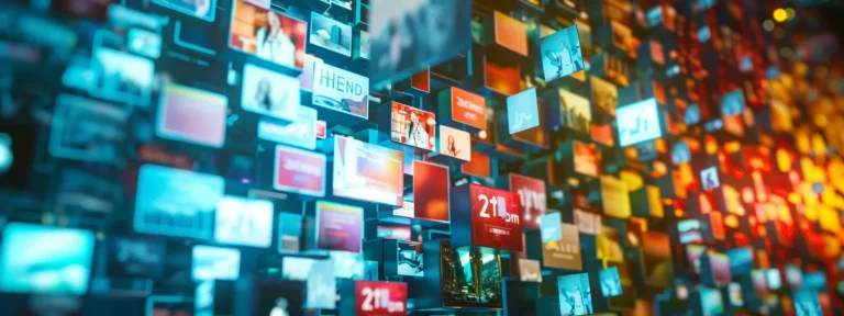 vibrant social media feed displaying a variety of user-generated content ads with high engagement.