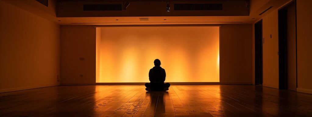 a dimly lit room reveals a solitary figure, illuminated by a flickering screen, their skeptical expression capturing the essence of distrust towards ai-generated content.