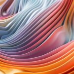 a striking close-up of a vibrant digital landscape, where swirling colors and abstract patterns symbolize the intricate and evolving nature of ai-generated user content.