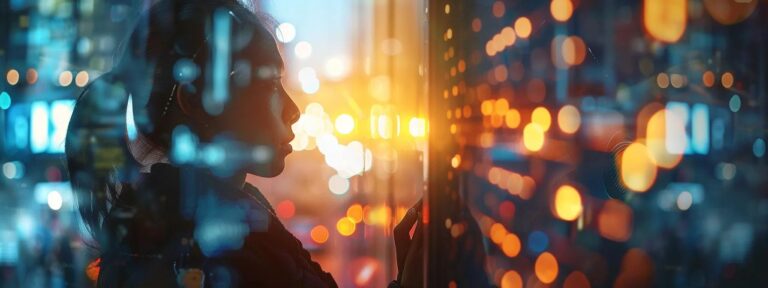 a vibrant digital landscape teeming with diverse creators passionately sharing their authentic stories, illuminated by a warm glow of technology.