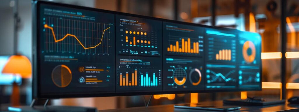 a captivating infographic display illustrates five vibrant metrics analyzing roi, set against a sleek, modern backdrop that emphasizes the power of ai-driven user-generated content solutions.