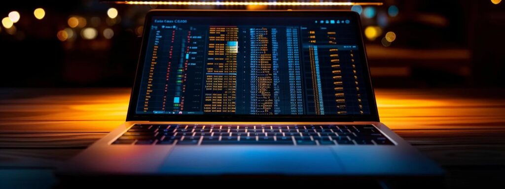 a dramatic composition depicting an open laptop displaying a complex financial breakdown of hidden fees, illuminated by soft, moody lighting to emphasize the tension of uncovering deceptive costs.