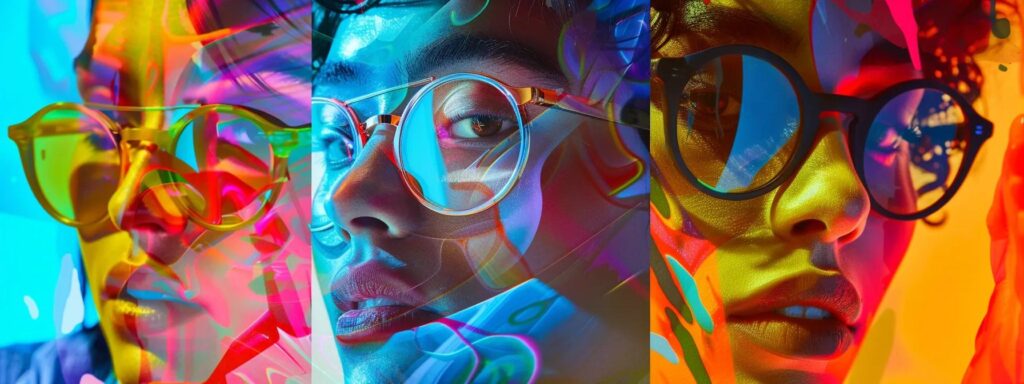 a striking collage depicting the clash between innovative ai algorithms and traditional artistic creativity, highlighting the tension in advertising campaigns through vibrant colors and dynamic forms.