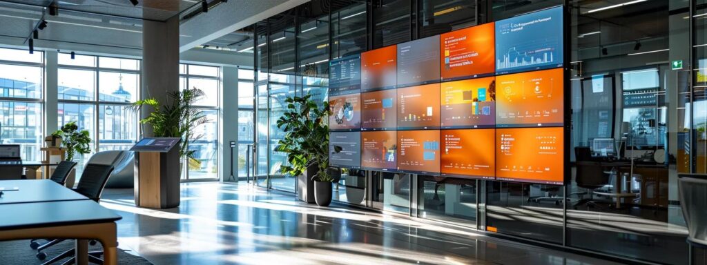 a vibrant, split-screen display showcasing contrasting user interfaces of leading ai ad generators, highlighting the sleek design and innovative features in a modern digital workspace.