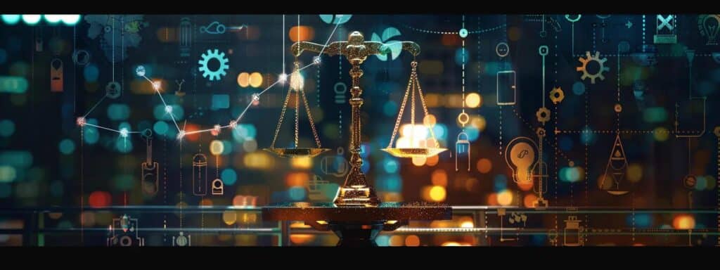 a visually striking graphic showcasing a scale balancing various industry symbols, each represented by distinct, vibrant icons, against a backdrop of varying business silhouettes, illustrating the complex relationship between industry type and ai ugc service pricing.